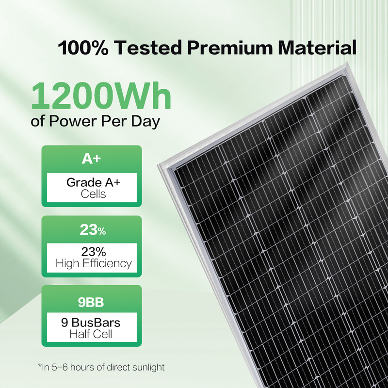 200w pannello solare 12v Mono Off Grid Power per RV Campervan Barca Caravan Campervan