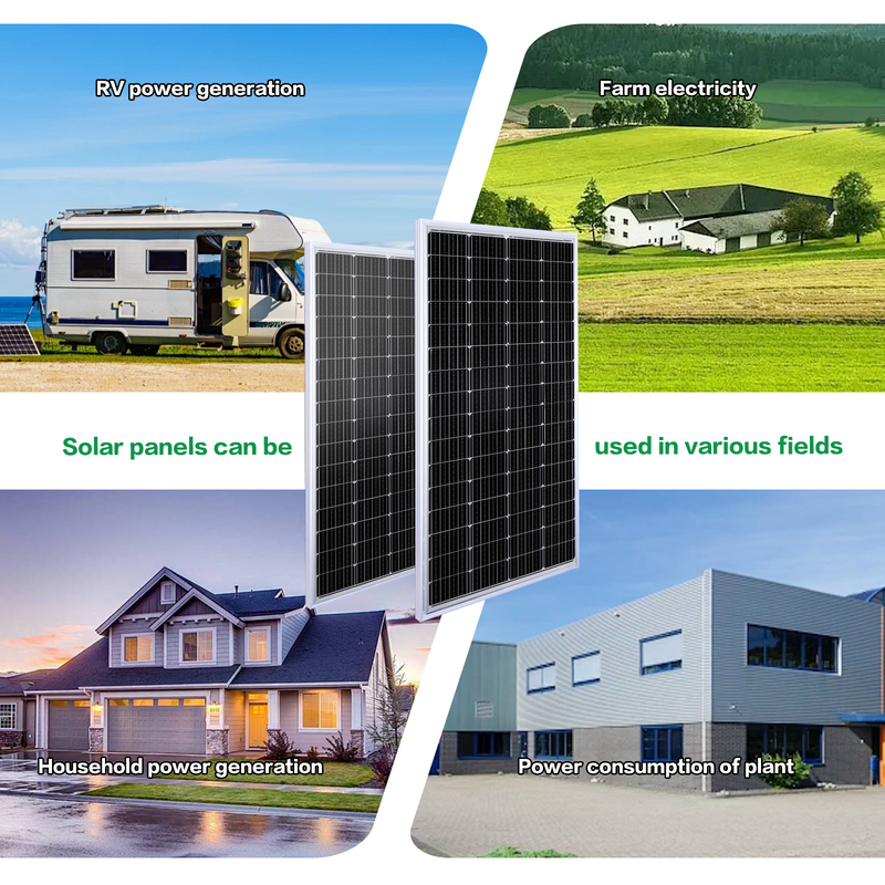 200w pannello solare 12v Mono Off Grid Power per RV Campervan Barca Caravan Campervan