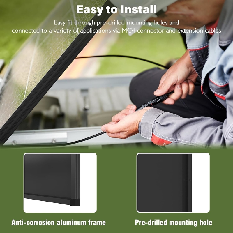 200w pannello solare mono off power per RV Campervan Barca Caravan Motorhome UK