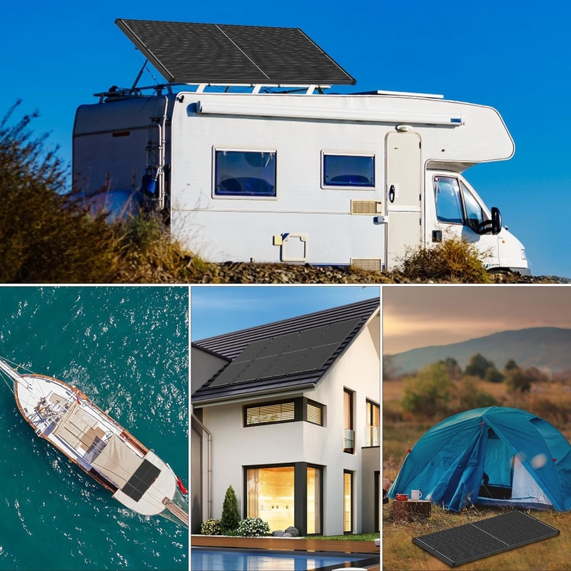 200w pannello solare mono off power per RV Campervan Barca Caravan Motorhome UK