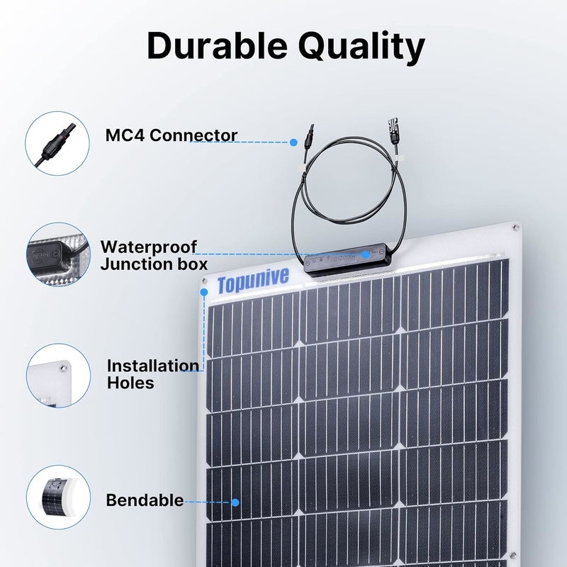 100w pannello solare flessibile 12v per caravan RV cabina barca casa camper van shed uk